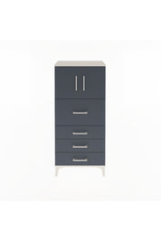 Arges Dolap Tek Raflı 4 Çekmeceli 2 Kapaklı 60x30x134 - S17M082V2A