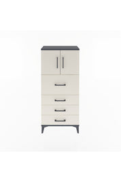 Arges Dolap Tek Raflı 4 Çekmeceli 2 Kapaklı 60x30x134 - S17M082V4A