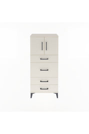 Arges Dolap Tek Raflı 4 Çekmeceli 2 Kapaklı 60x30x134 - S17M083V1A