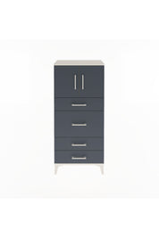 Arges Dolap Tek Raflı 4 Çekmeceli 2 Kapaklı 60x30x134 - S17M083V2A