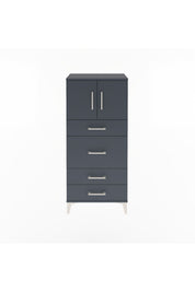Arges Dolap Tek Raflı 4 Çekmeceli 2 Kapaklı 60x30x134 - S17M083V5A