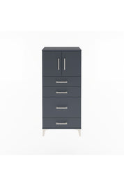Arges Dolap Tek Raflı 4 Çekmeceli 2 Kapaklı 60x30x134 - S17M084V5A