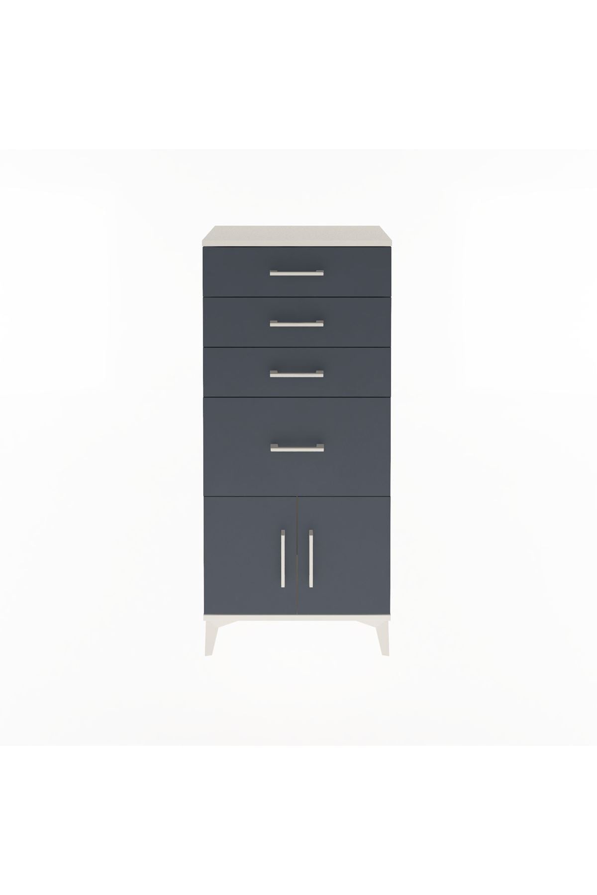 Arges Dolap 4 Çekmeceli 2 Kapaklı 60x30x134 - S17M085V2A