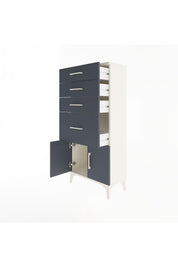 Arges Dolap 4 Çekmeceli 2 Kapaklı 60x30x134 - S17M085V2A