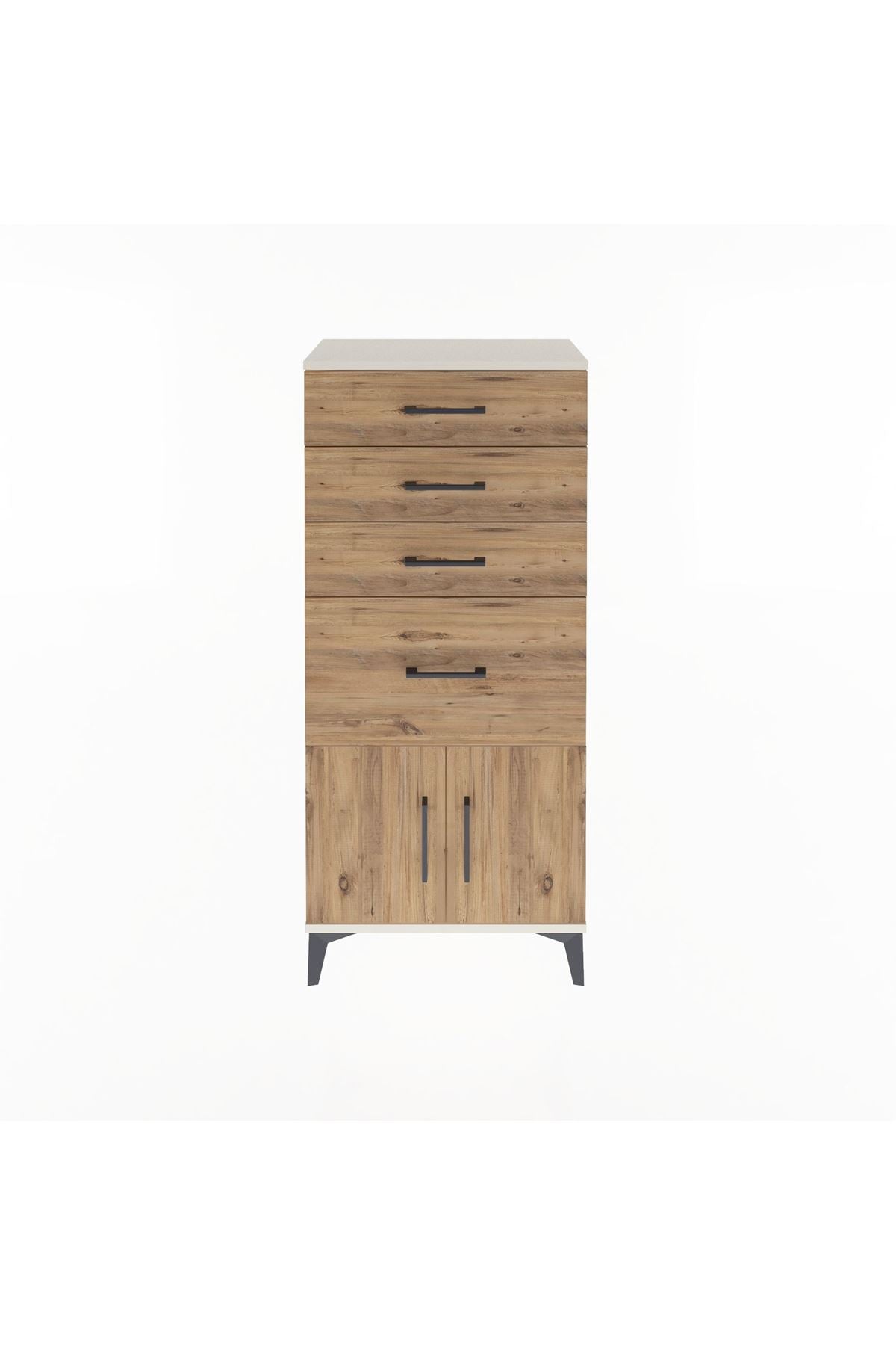 Arges Dolap 4 Çekmeceli 2 Kapaklı 60x30x134 - S17M085V3A