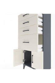 Arges Dolap 4 Çekmeceli 2 Kapaklı 60x30x134 - S17M085V4A