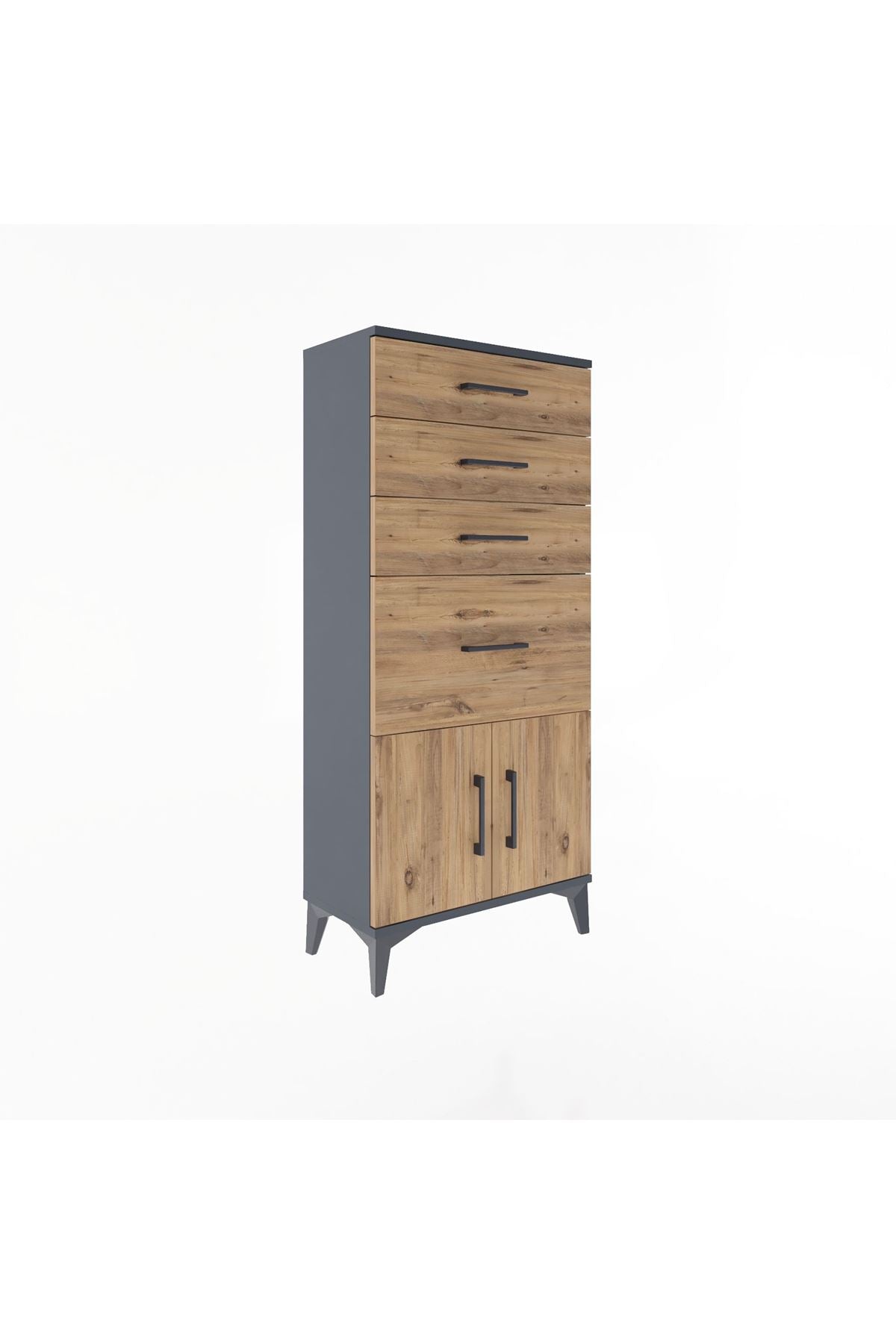 Arges Dolap 4 Çekmeceli 2 Kapaklı 60x30x134 - S17M085V6A