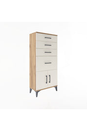 Arges Dolap 4 Çekmeceli 2 Kapaklı 60x30x134 - S17M085V7A