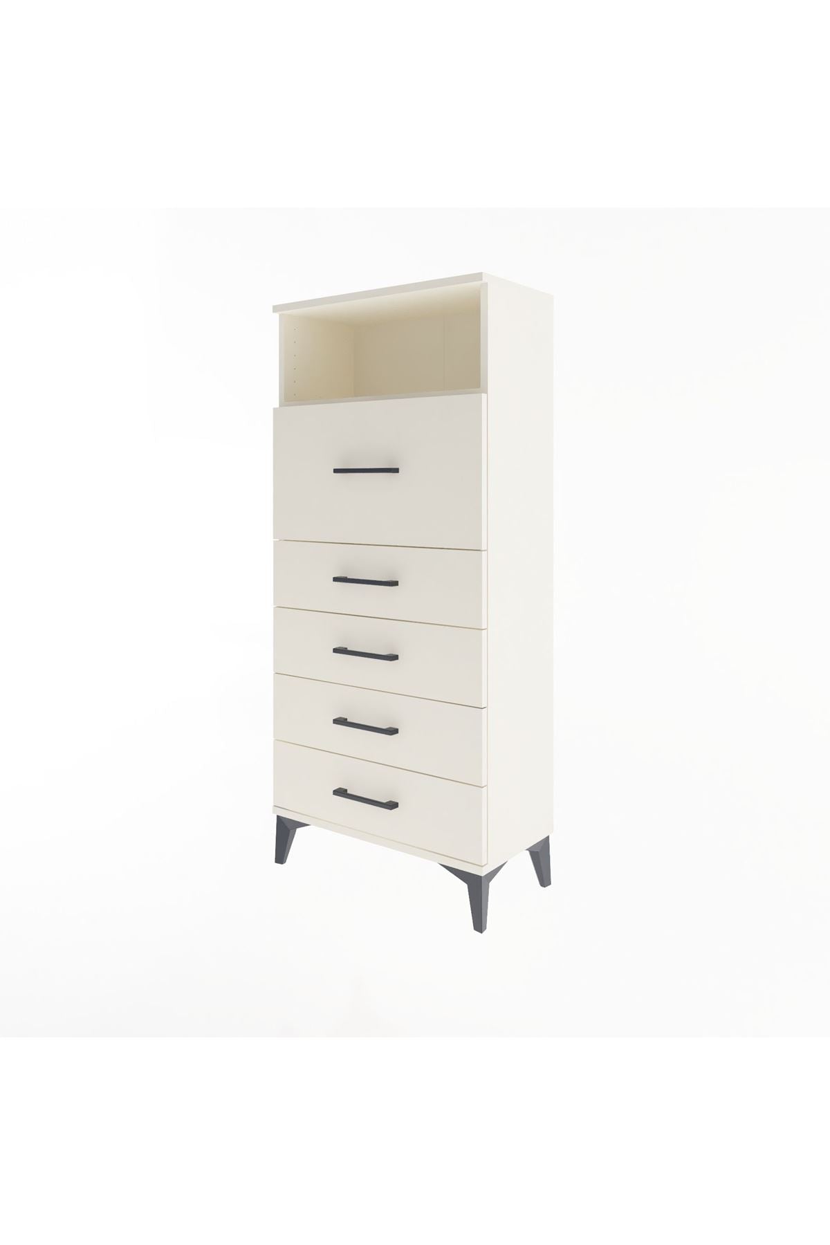 Arges Dolap Tek Raflı 5 Çekmeceli 60x30x134 - S17M086V1A