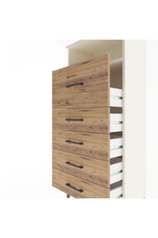 Arges Dolap Tek Raflı 5 Çekmeceli 60x30x134 - S17M086V3A