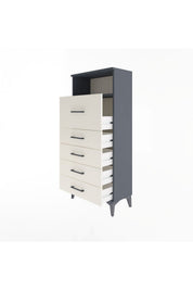 Arges Dolap Tek Raflı 5 Çekmeceli 60x30x134 - S17M086V4A