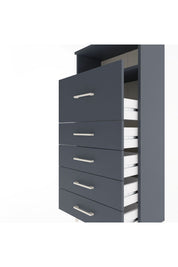 Arges Dolap Tek Raflı 5 Çekmeceli 60x30x134 - S17M086V5A