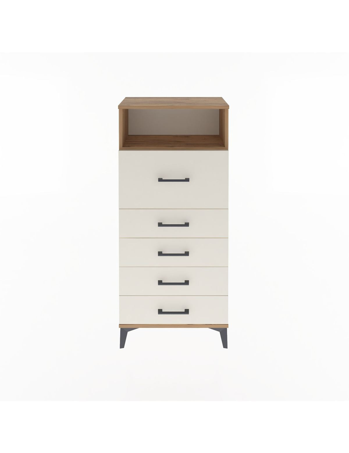 Arges Dolap Tek Raflı 5 Çekmeceli 60x30x134 - S17M086V7A