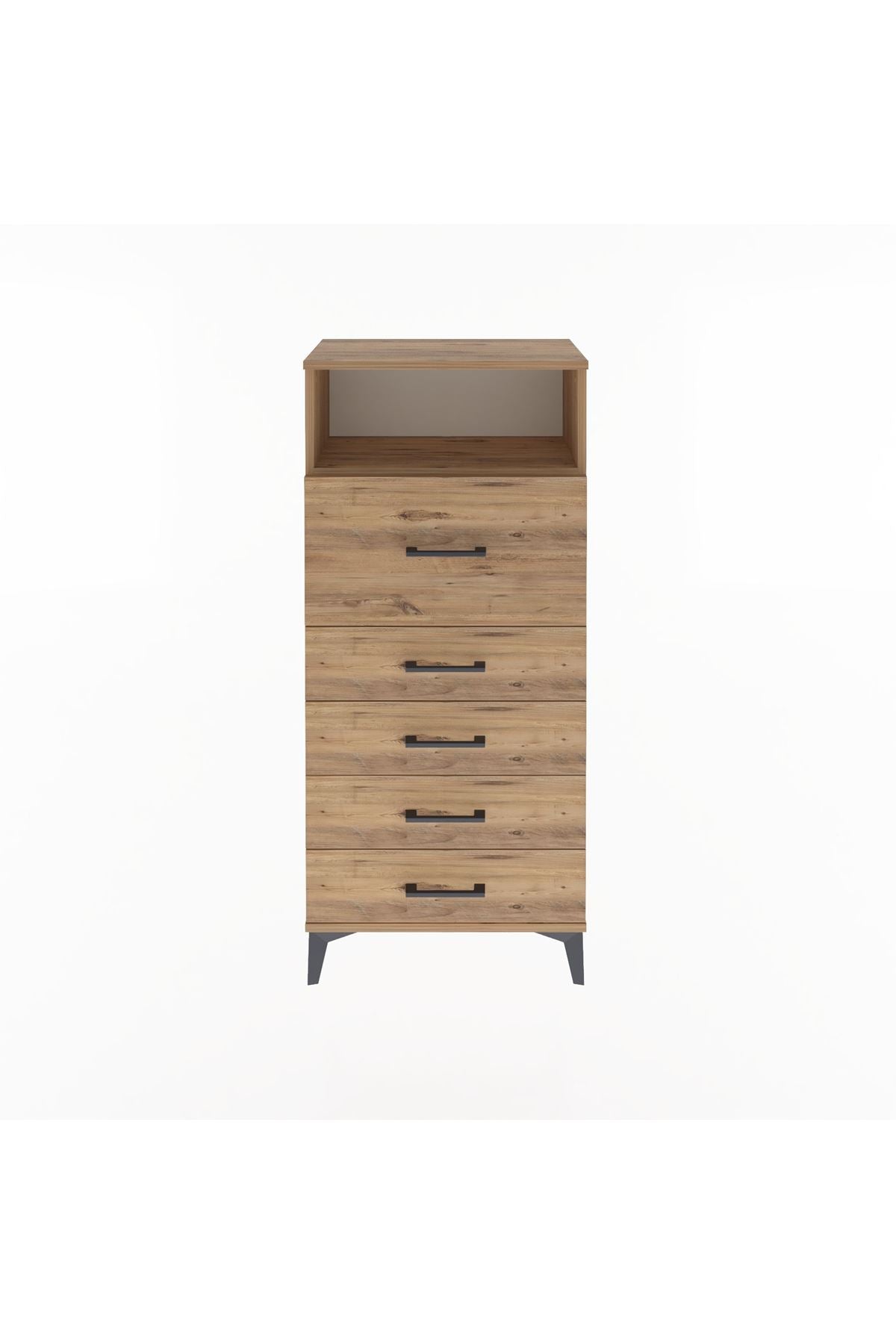 Arges Dolap Tek Raflı 5 Çekmeceli 60x30x134 - S17M086V9A