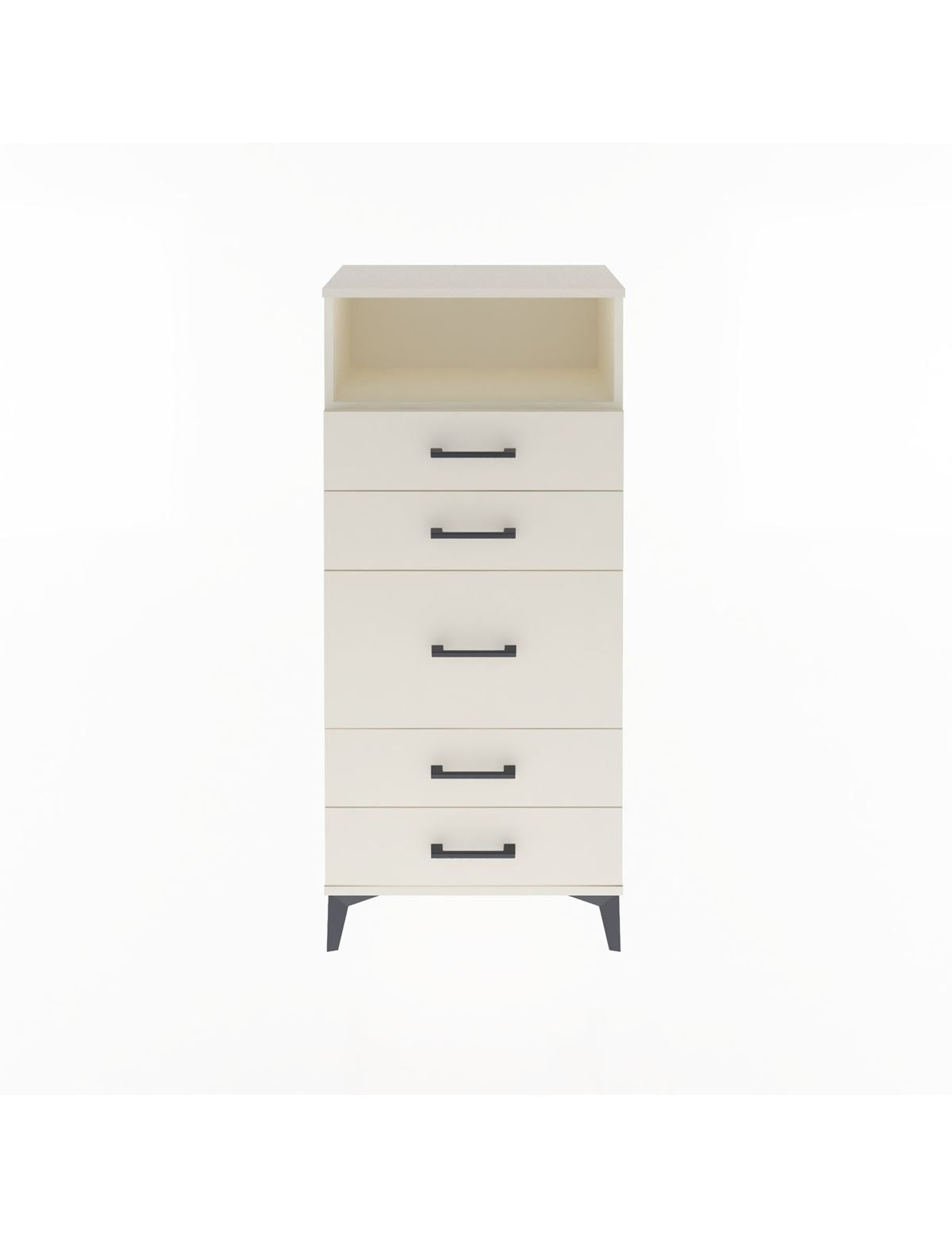 Arges Dolap Tek Raflı 5 Çekmeceli 60x30x134 - S17M087V1A