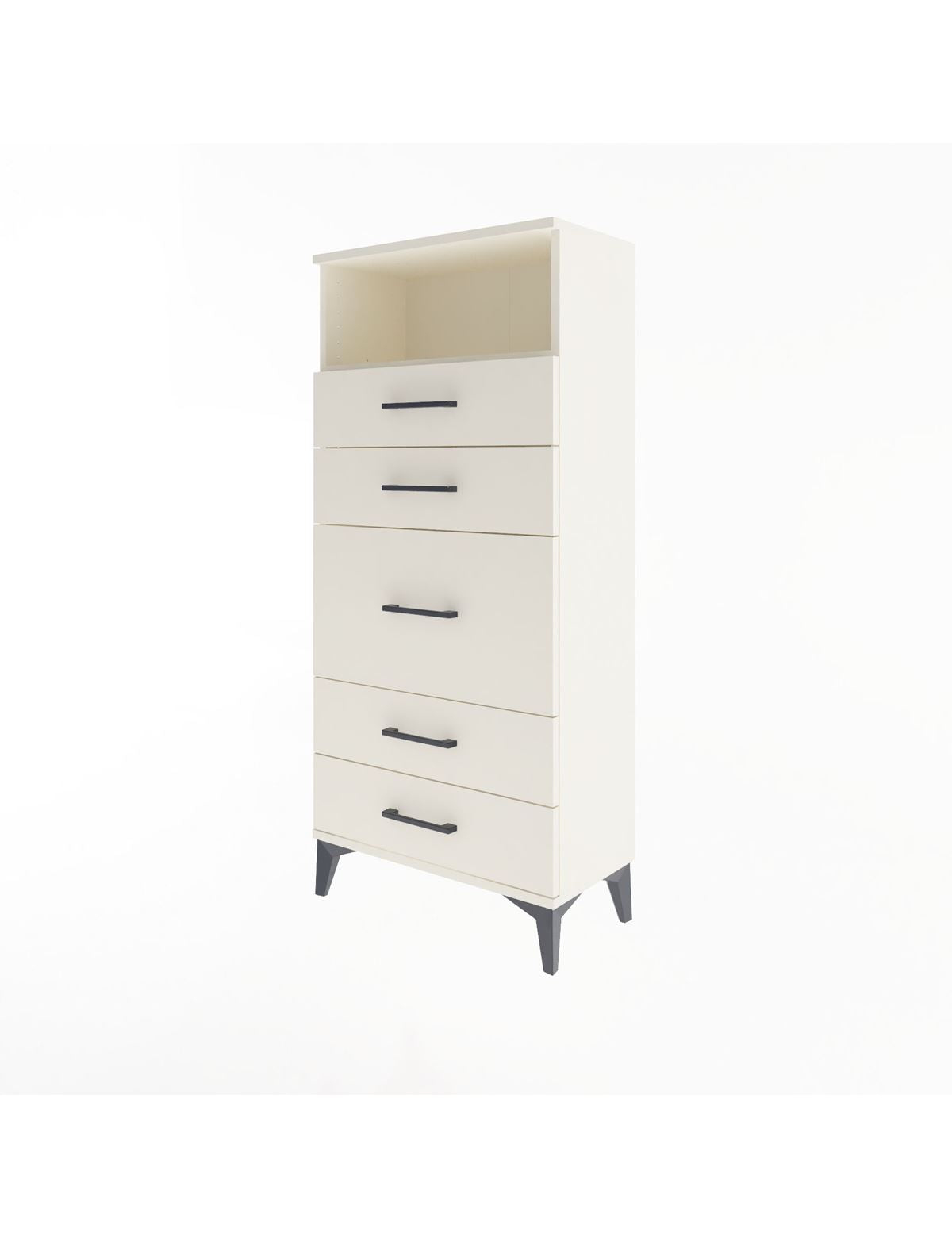 Arges Dolap Tek Raflı 5 Çekmeceli 60x30x134 - S17M087V1A