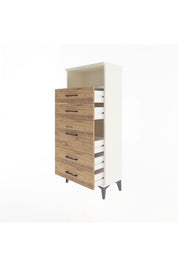 Arges Dolap Tek Raflı 5 Çekmeceli 60x30x134 - S17M087V3A