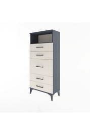 Arges Dolap Tek Raflı 5 Çekmeceli 60x30x134 - S17M087V4A