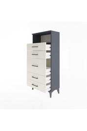 Arges Dolap Tek Raflı 5 Çekmeceli 60x30x134 - S17M087V4A