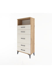 Arges Dolap Tek Raflı 5 Çekmeceli 60x30x134 - S17M087V7A