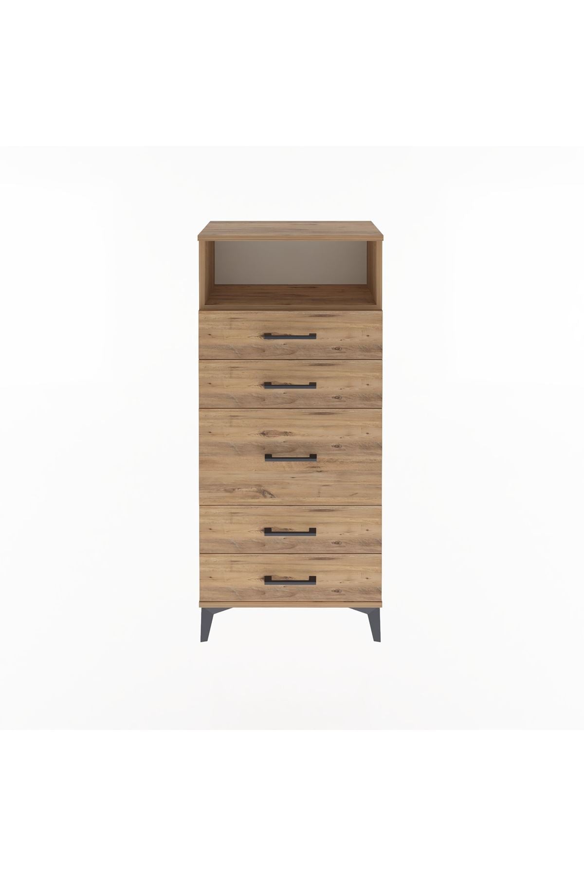 Arges Dolap Tek Raflı 5 Çekmeceli 60x30x134 - S17M087V9A