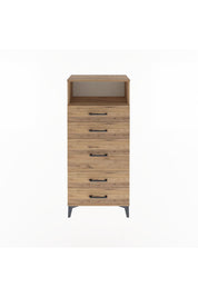 Arges Dolap Tek Raflı 5 Çekmeceli 60x30x134 - S17M087V9A