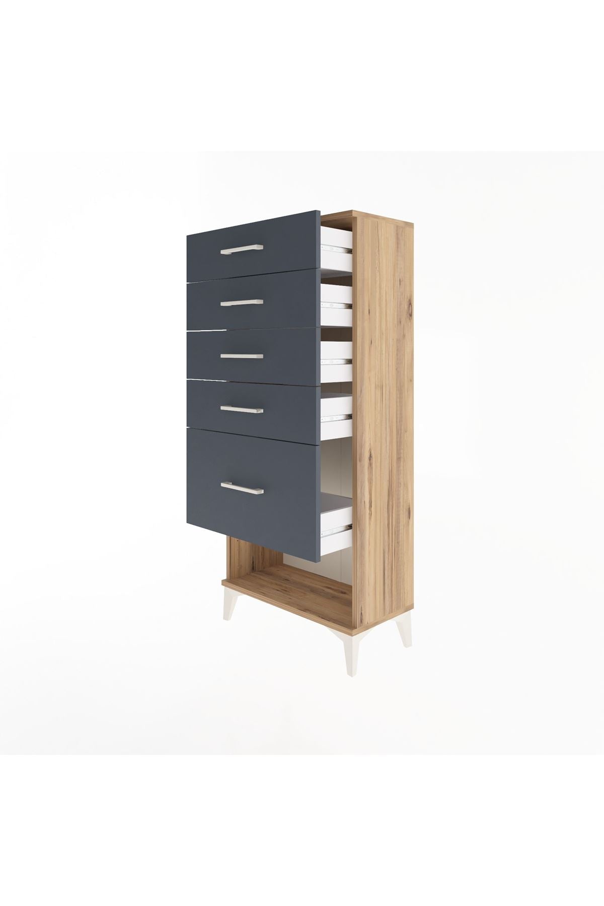 Arges Dolap 5 Çekmeceli 60x30x134 - S17M088V8A