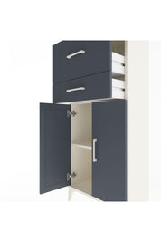 Arges Dolap Tek Raflı 2 Çekmeceli 2 Kapaklı 60x30x134 - S17M089V2A