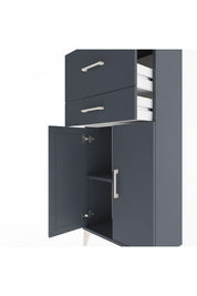 Arges Dolap Tek Raflı 2 Çekmeceli 2 Kapaklı 60x30x134 - S17M089V5A