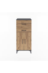 Arges Dolap Tek Raflı 2 Çekmeceli 2 Kapaklı 60x30x134