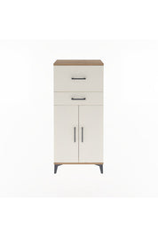 Arges Dolap Tek Raflı 2 Çekmeceli 2 Kapaklı 60x30x134 - S17M089V7A