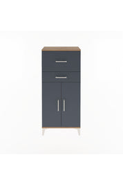Arges Dolap Tek Raflı 2 Çekmeceli 2 Kapaklı 60x30x134 - S17M089V8A
