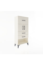 Arges Dolap Tek Raflı 3 Çekmeceli 2 Kapaklı 60x30x134 - S17M091V1A