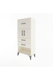 Arges Dolap Tek Raflı 3 Çekmeceli 2 Kapaklı 60x30x134 - S17M091V1A