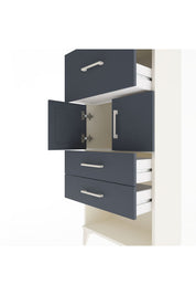 Arges Dolap Tek Raflı 3 Çekmeceli 2 Kapaklı 60x30x134 - S17M091V2A