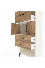 Arges Dolap Tek Raflı 3 Çekmeceli 2 Kapaklı 60x30x134 - S17M091V3A