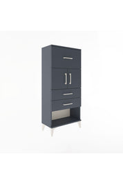 Arges Dolap Tek Raflı 3 Çekmeceli 2 Kapaklı 60x30x134 - S17M091V5A