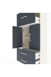 Arges Dolap 2 Raflı 3 Çekmeceli 2 Kapaklı 60x30x134 - S17M092V2A