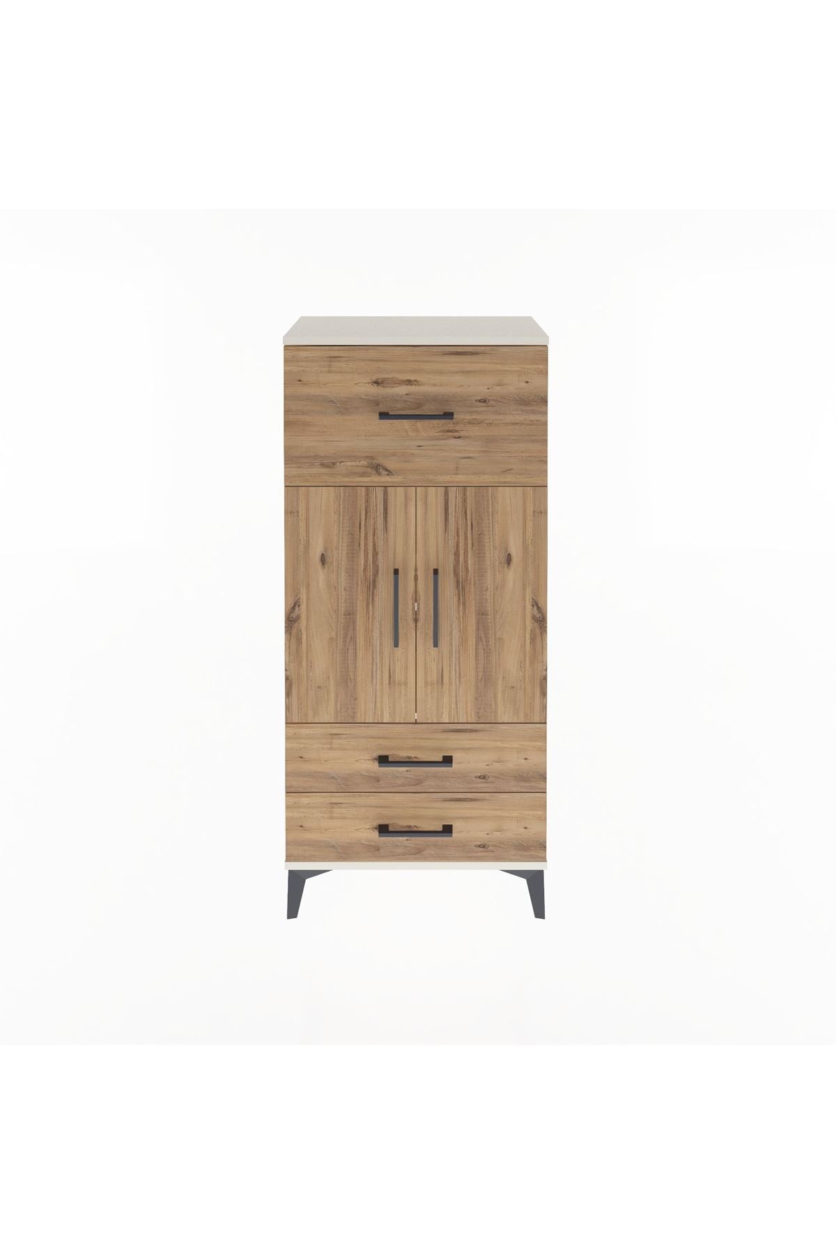 Arges Dolap 2 Raflı 3 Çekmeceli 2 Kapaklı 60x30x134 - S17M092V3A