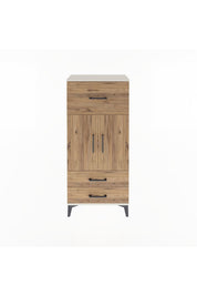 Arges Dolap 2 Raflı 3 Çekmeceli 2 Kapaklı 60x30x134 - S17M092V3A