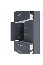 Arges Dolap 2 Raflı 3 Çekmeceli 2 Kapaklı 60x30x134 - S17M092V5A