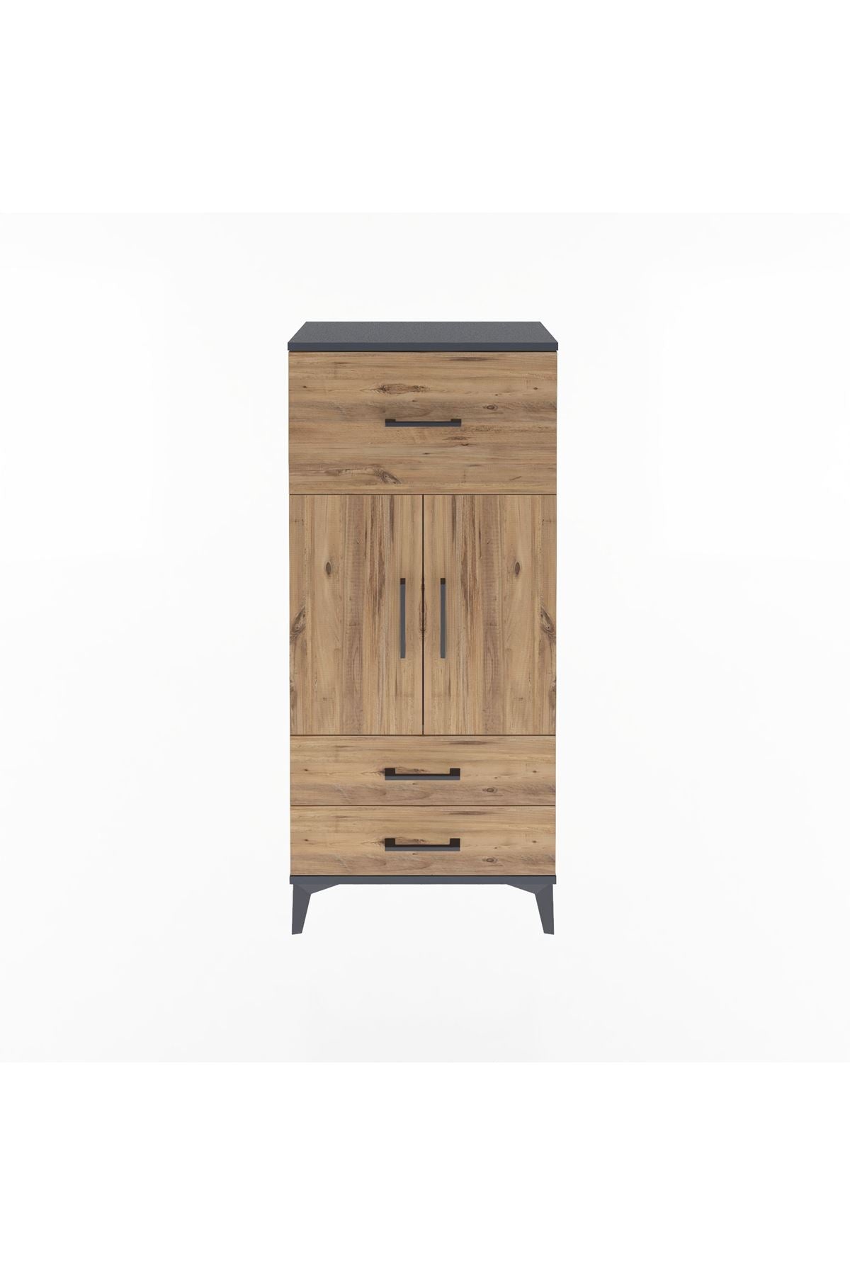 Arges Dolap 2 Raflı 3 Çekmeceli 2 Kapaklı 60x30x134 - S17M092V6A