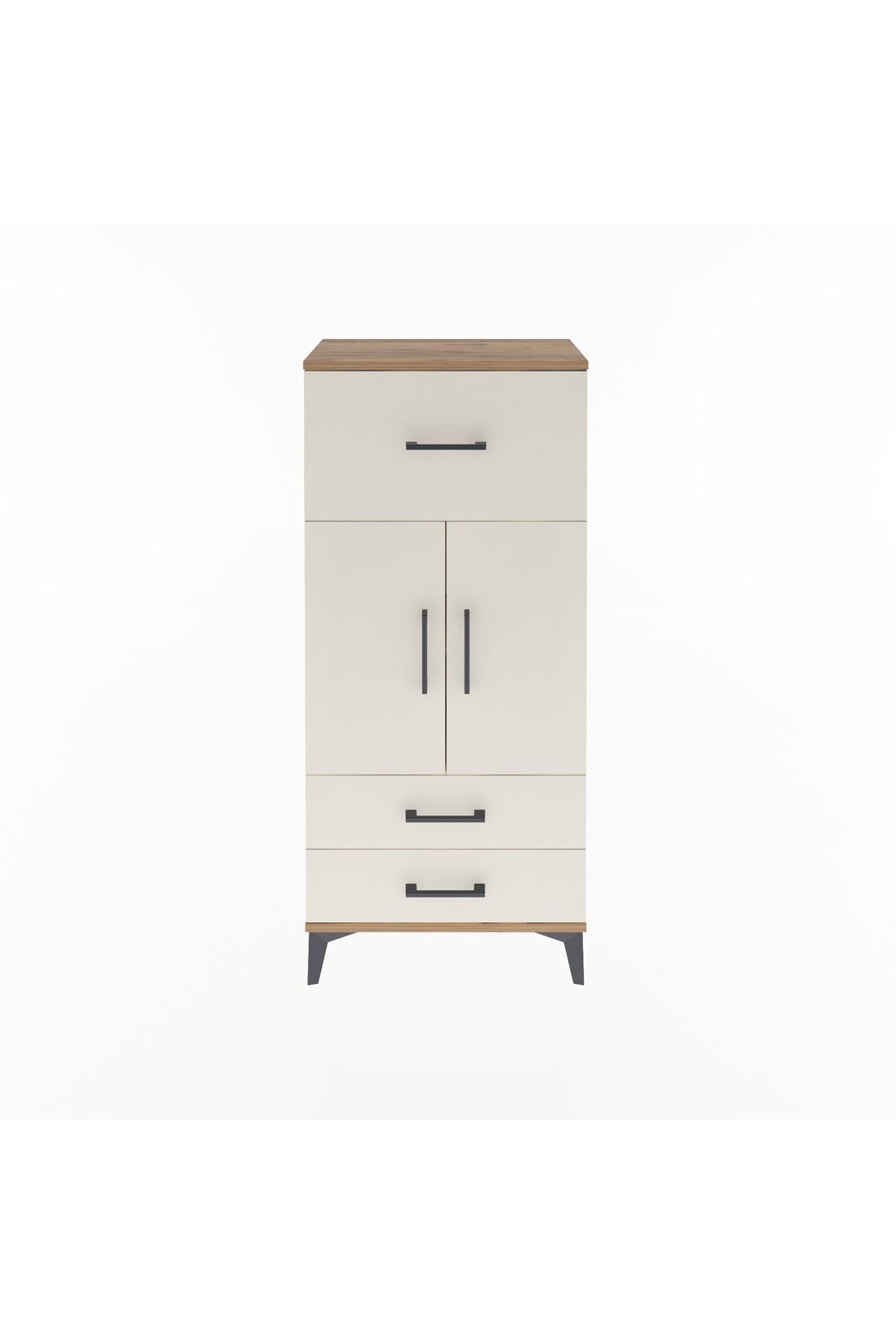 Arges Dolap 2 Raflı 3 Çekmeceli 2 Kapaklı 60x30x134 - S17M092V7A