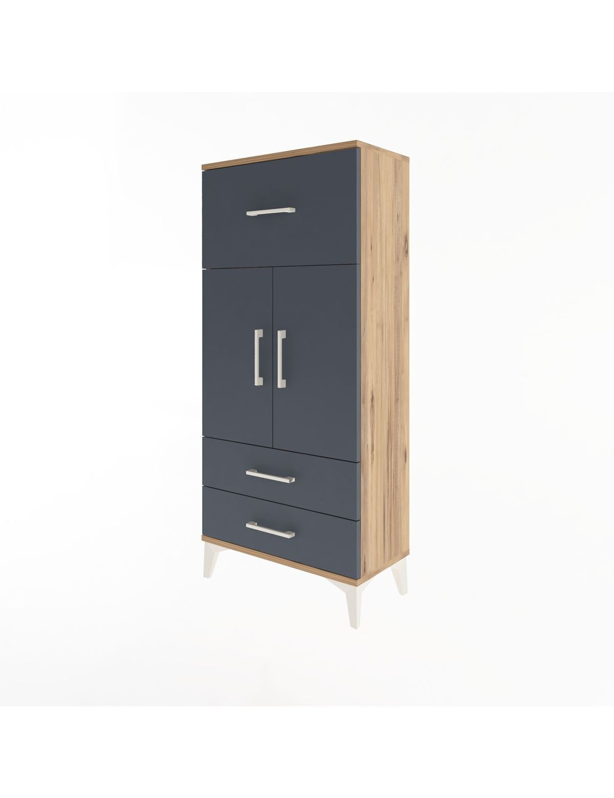 Arges Dolap 2 Raflı 3 Çekmeceli 2 Kapaklı 60x30x134 - S17M092V8A