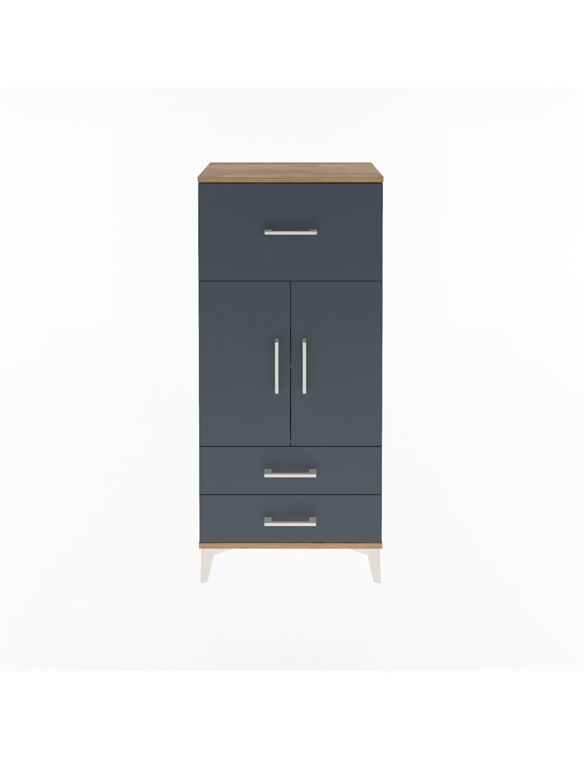 Arges Dolap 2 Raflı 3 Çekmeceli 2 Kapaklı 60x30x134 - S17M092V8A