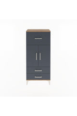 Arges Dolap 2 Raflı 3 Çekmeceli 2 Kapaklı 60x30x134