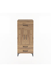 Arges Dolap 2 Raflı 3 Çekmeceli 2 Kapaklı 60x30x134 - S17M092V9A