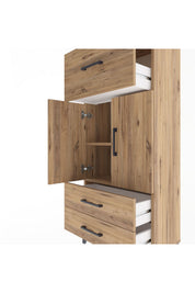 Arges Dolap 2 Raflı 3 Çekmeceli 2 Kapaklı 60x30x134 - S17M092V9A