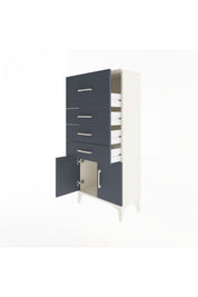 Arges Dolap 4 Çekmeceli 2 Kapaklı 60x30x134 - S17M093V2A