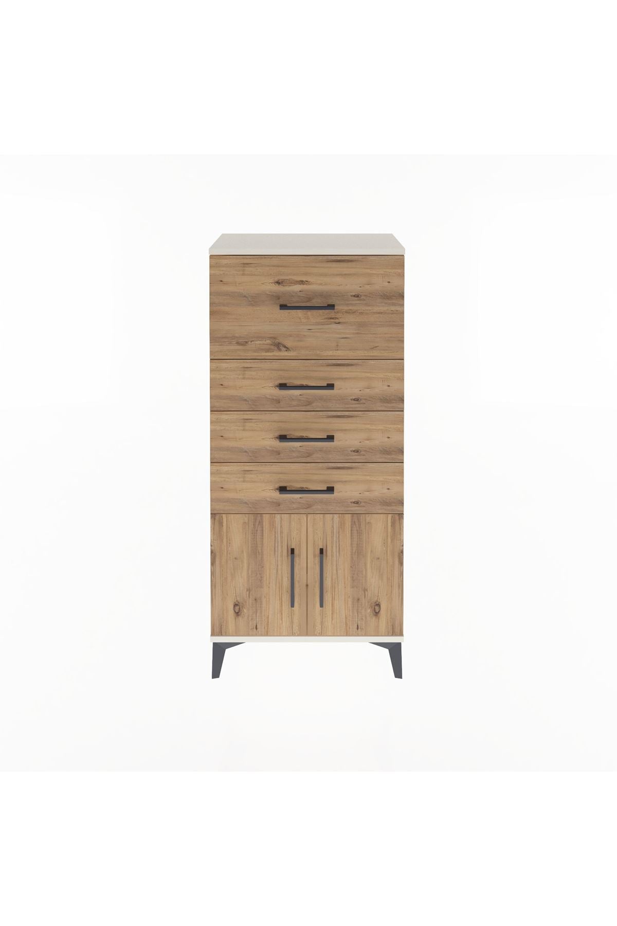 Arges Dolap 4 Çekmeceli 2 Kapaklı 60x30x134 - S17M093V3A